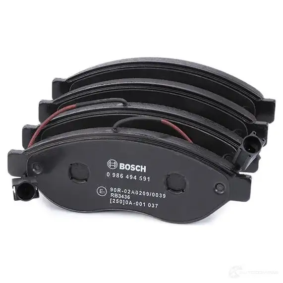 Тормозные колодки, комплект BOSCH 8689-D1489 1193483592 24468 0986494591 изображение 8