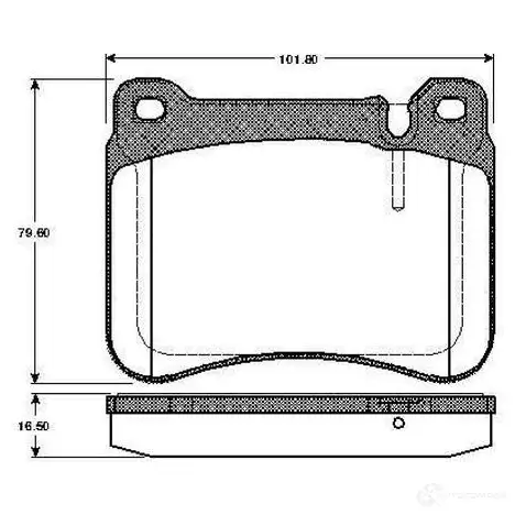Тормозные колодки, комплект BOSCH 6016348 0986tb2972 YJ2 QOXY 4047024257634