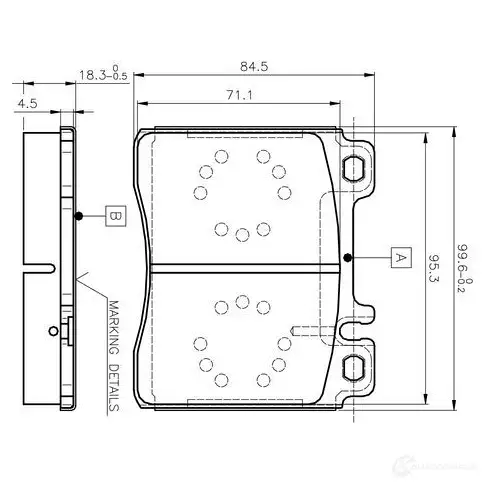Тормозные колодки, комплект BOSCH D 577 7457 0986tb2023 6015252 D 577 7457 изображение 0