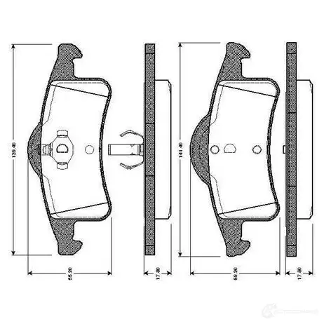 Тормозные колодки, комплект BOSCH D 791 7661 6014194 0986tb2373 D 791 7661