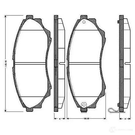 Тормозные колодки, комплект BOSCH 0986tb2925 4047024257160 1197983257 Z9BV NZ