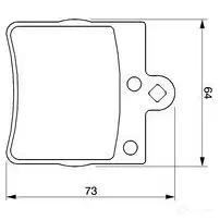 Тормозные колодки, комплект BOSCH 21 919 336257 90R-01170/067 0986424519