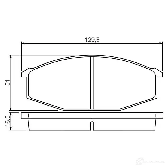 Тормозные колодки, комплект BOSCH 206 28 342498 0986494532 BP1453