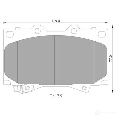 Тормозные колодки, комплект BOSCH 0986ab2379 7639-D772 1193488685 2 3524 изображение 0