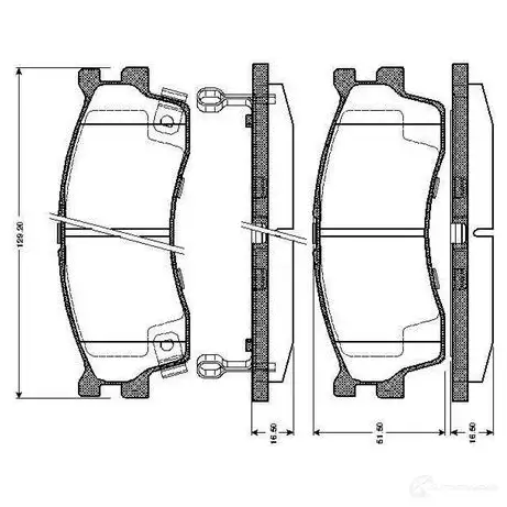 Тормозные колодки, комплект BOSCH 4047023034472 0986tb2228 1197986161 4 19AD