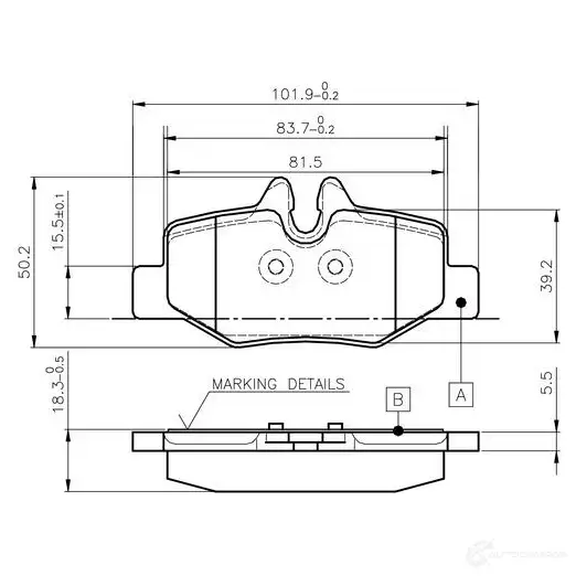 Тормозные колодки, комплект BOSCH 6016808 E9 90R - 01119/1243 0986tb2883 WVA 24008 изображение 0