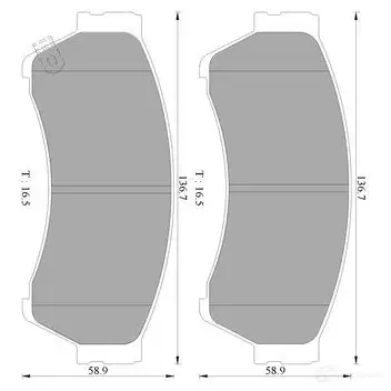 Тормозные колодки, комплект BOSCH BP2 302 DB1942 1193488515 0986ab2302