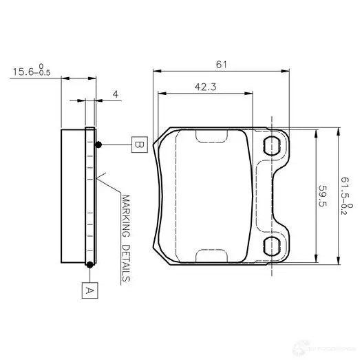 Тормозные колодки, комплект BOSCH 6014264 0986tb2125 D 709A 7614 D 709A 7614