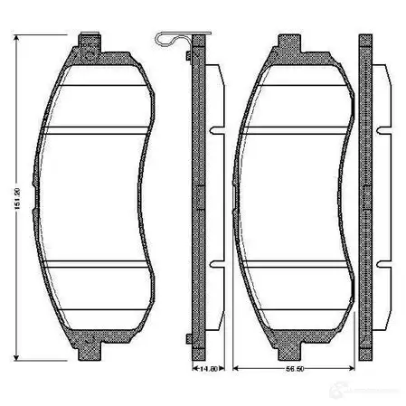 Тормозные колодки, комплект BOSCH 0T5 JO 6016572 4047024111912 0986tb2888