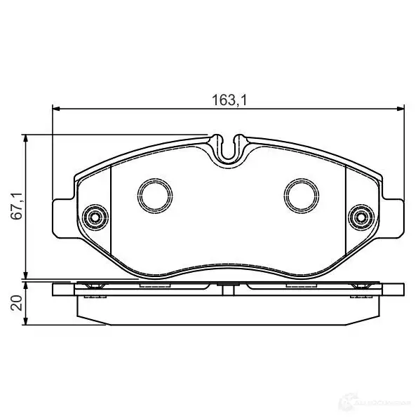 Тормозные колодки, комплект BOSCH 342680 29192 0986495113 BP1553