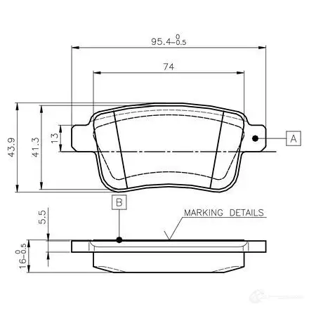 Тормозные колодки, комплект BOSCH BKBEGWC 0986tb3063 E9 90R - 01119/2401 1193496830 изображение 0