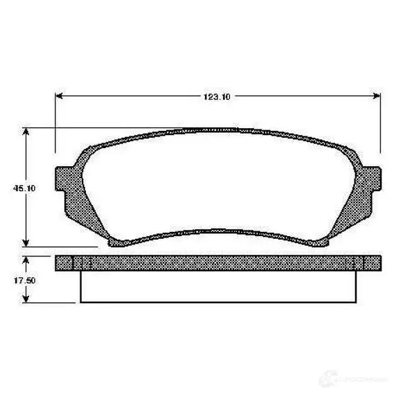 Тормозные колодки, комплект BOSCH D 773 7640 0986tb2347 1193496452 D 773 7640