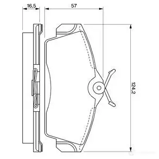 Тормозные колодки, комплект BOSCH 336242 8257D114 0986424490 23 093