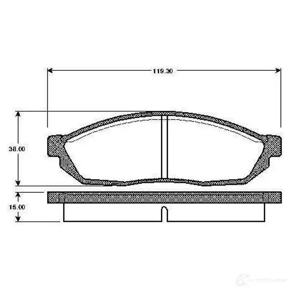 Тормозные колодки, комплект BOSCH 0986tb2065 EL K9R 4047023032843 6016382 изображение 0