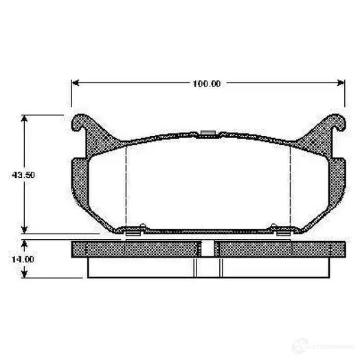 Тормозные колодки, комплект BOSCH D 584 7464 0986tb2230 6013980 D 584 7464 изображение 0