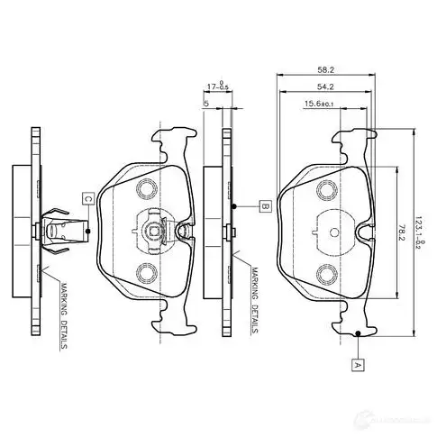 Тормозные колодки, комплект BOSCH 0986tb2204 D 683 7427 D 683 7427 6016110 изображение 0