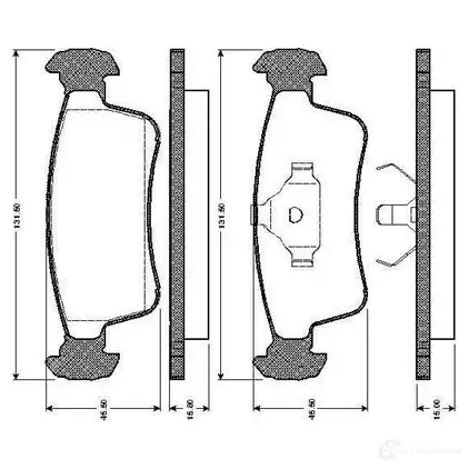 Тормозные колодки, комплект BOSCH 0986tb2578 Q FPIFWE 1207236549 4047024111295 изображение 0