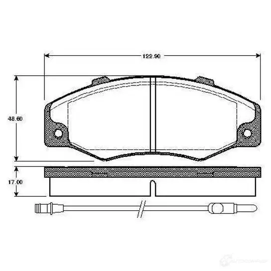 Тормозные колодки, комплект BOSCH D 351ES 7244 D 351ES 7244 6015228 0986tb2112