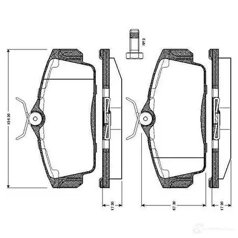 Тормозные колодки, комплект BOSCH E9 90R - 01706/021 6016778 WVA 23093 0986tb2346 изображение 0