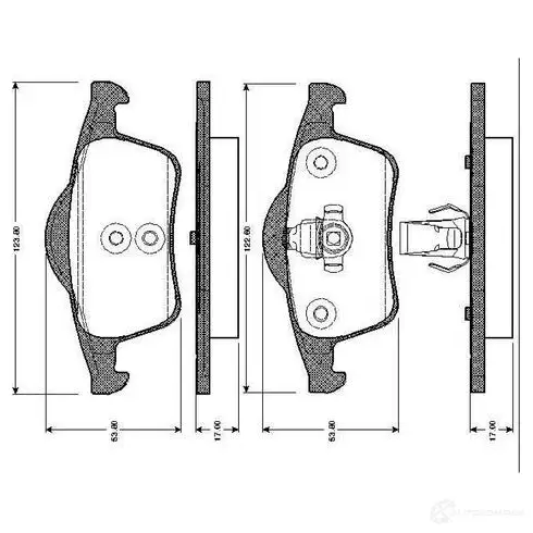 Тормозные колодки, комплект BOSCH D 795 7665 0986tb2352 D 795 7665 6014118