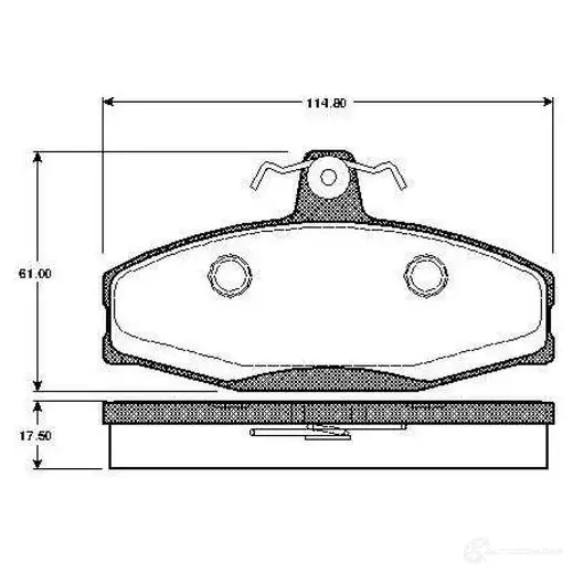 Тормозные колодки, комплект BOSCH 6014030 0986tb2305 4047023035240 686N 99