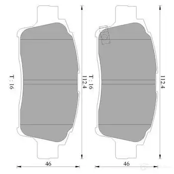 Тормозные колодки, комплект BOSCH 233 48 7704-D831 0986ab2659 1193489135