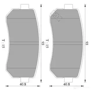Тормозные колодки, комплект BOSCH 6VH30 1193491436 BP914 9 0986ab9149 изображение 0