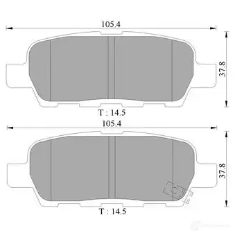 Тормозные колодки, комплект BOSCH 0986ab9283 BP 9283 DB1509 1193491642 изображение 0