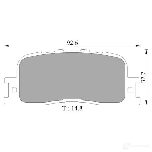 Тормозные колодки, комплект BOSCH BP2774 0986ab2774 776 2-D885 1193489191 изображение 0