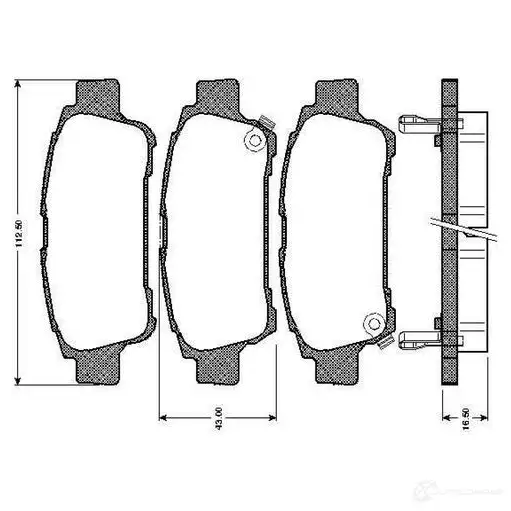 Тормозные колодки, комплект BOSCH D 995 7895 0986tb2393 D 995 7895 6014272