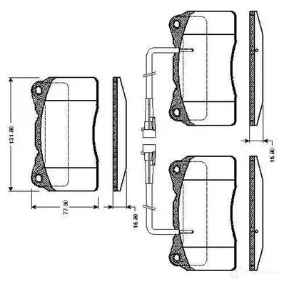 Тормозные колодки, комплект BOSCH 0986tb2329 J71P 2 6014150 4047023035486 изображение 0