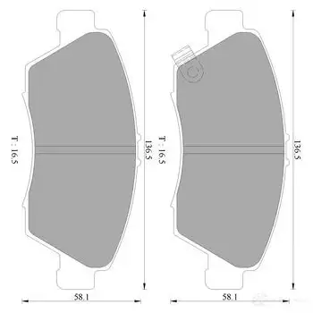 Тормозные колодки, комплект BOSCH BP2377 1193488676 0986ab2377 749 7-D621