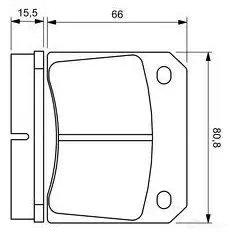 Тормозные колодки, комплект BOSCH BP399 20 007 336369 0986424685