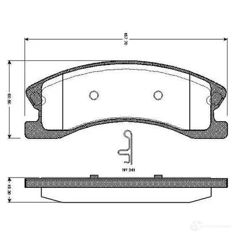Тормозные колодки, комплект BOSCH DWXQ I 0986tb2439 6014330 4047023036629