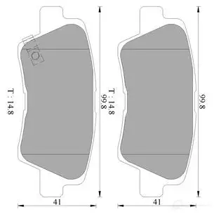 Тормозные колодки, комплект BOSCH DB2088BL 21181676 0986ab3100 BP 3100