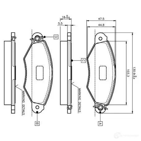 Тормозные колодки, комплект BOSCH 0986tb2043 WVA 21980 6016914 E1 90R - 01249/375