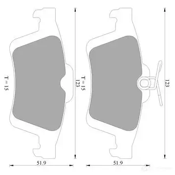 Тормозные колодки, комплект BOSCH 7957-D1095 0986ab2270 2413 7 1193488430 изображение 0