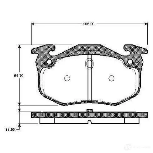Тормозные колодки, комплект BOSCH 0986tb2515 D 1458 8658 E2 90R - 01127/001 1197986135