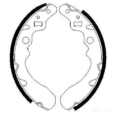 Барабанные тормозные колодки, комплект BOSCH S754 0986487504 BS7 54 341603 изображение 0