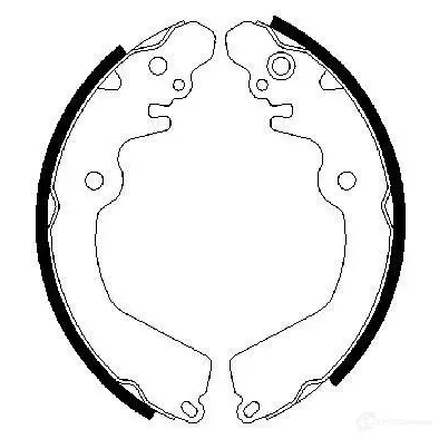 Барабанные тормозные колодки, комплект BOSCH SRHB3 341579 BS 701 0986487451