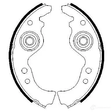 Барабанные тормозные колодки, комплект BOSCH BS41 4 341411 0986487030 2JRG9TR изображение 9