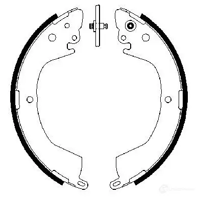 Барабанные тормозные колодки, комплект BOSCH 0986487684 B S903 341733 W4L7DX5