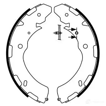 Барабанные тормозные колодки, комплект BOSCH 341809 BS9 78 1VALYB 0986487758 изображение 0