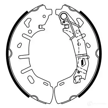 Барабанные тормозные колодки, комплект BOSCH 0986487773 BS9 93 D7NAX 341824