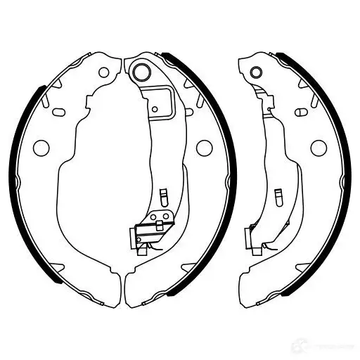 Барабанные тормозные колодки, комплект BOSCH 0986487960 1425135719 616SBAS BS79 60