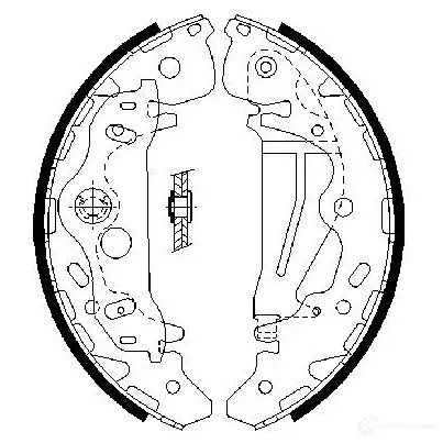 Барабанные тормозные колодки, комплект BOSCH 341757 BS92 9 0986487709 DQJO8M