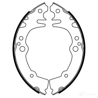 Барабанные тормозные колодки, комплект BOSCH LS6GO 0986487764 BS98 4 341814 изображение 0