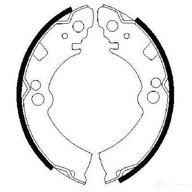 Барабанные тормозные колодки, комплект BOSCH 1193480996 0986487235 BS4 95 8AL30
