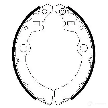 Барабанные тормозные колодки, комплект BOSCH BS 901 G7A7AJC 341731 0986487682