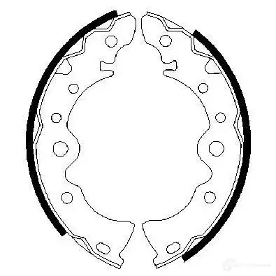 Барабанные тормозные колодки, комплект BOSCH 341559 0986487398 BS6 48 RBB82FM